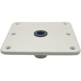 Resim Tenfowee Dayanıklı Alüminyum Alaşımlı 3/4 İnç Tekne Koltuğu Montaj Tabanı, 7x7 İnç, Bej Renk, Kolay Kurulum, Evrensel Uyum. 