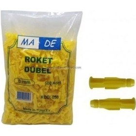 Resim 8 MM Roket Dübel 25 Adet 