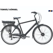 Resim Corelli 28J Corelli Alvıen Elektrikli Şehir Bisikleti - Koyu Mavi - 53 Kadro 