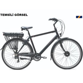 Resim Corelli 28J Corelli Alvıen Elektrikli Şehir Bisikleti - Koyu Mavi - 53 Kadro 