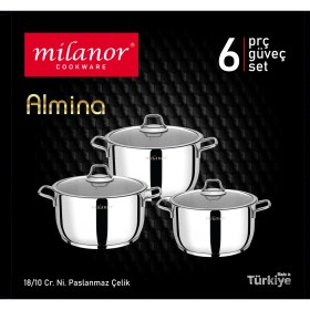 Resim Milanor Almına 6 Parça Güveç Seti 