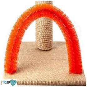 Resim Kedi Kaşıma Ve Tırmalama Tahtası, Kırmızı 