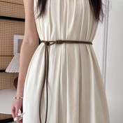 Resim 1 Adet Vintage Esintili İnce PU Deri Düğüm Kemer Kadınlar İçin – Minimalist Kahverengi Bel Aksesuarı, Etkileyici Etek Güzelleştirici, Günlük veya Resmi Giyim için Trendy Her Mevsim Tasarımı, PU Deri Bel Kemeri 