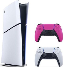 Resim Playstation 5 Slim Dijital Edition+2.PEMBE Dualsense Oyun Konsolu 