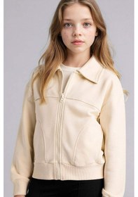 Resim Defacto Fermualı Sweatshirt Kız Çocuk G6822a826sper117 Ekru-er117 