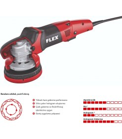 Resim Flex Xce 10-8 125 Pozitif Sürüş Random Orbital Polisaj Makinesi 1010W (Gear Driven Dual Action) 