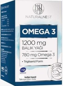 Resim Naturalnest Omega 3 1200 MG 30 Softjel Kapsül 