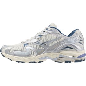 Resim Mizuno Wave Rider 10 Erkek Günlük Giyim Ayakkabısı Beyaz / Mavi 