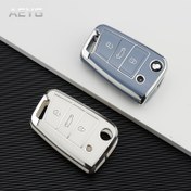 Resim Premium TPU Araba Anahtar Kılıfı - Çizilmeye Karşı Dirençli, VW Golf 7 MK7, Tiguan MK2, SEAT Ateca Leon FR 2, Ibiza & Skoda Octavia için İnce Tasarım 