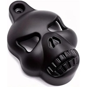 Resim Hightower Sporster, V-rod, Dyna, Glide İçin Siyah Alüminyum Kafatası Boynuz Kapağı 