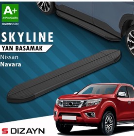 Resim S-dizayn Nissan Navara 3 Skyline Siyah Yan Basamak 203 Cm 2015 Üzeri A+ Kalite 
