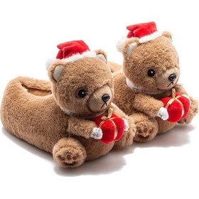 Resim Twigy Regalo Kadın Hayvanlı Panduf Kahverengi 36/41 EE0555 Kahverengi 