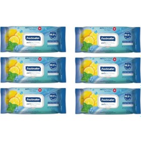 Resim Freshmaker Antibakteriyel Limonlu Islak Mendil 6 x 120'li 
