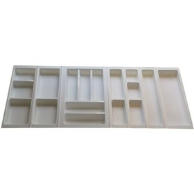 Resim Mutfak, Modüler Kaşıklık Seti, Beyaz, 104 x 48 cm (Enden-Boydan 3,5 cm Kesilebilir) 