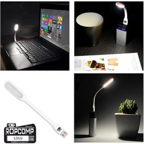Resim Ropcomp USB LED Işık – Esnek Okuma ve Klavye Lambası (Beyaz) 