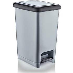Resim Plastik Slim Pedallı Çöp Kovası 15 Litre 