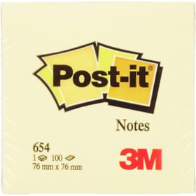 Resim Post-it Notes 3m 654 76mmx76mm Notluk Sarı 