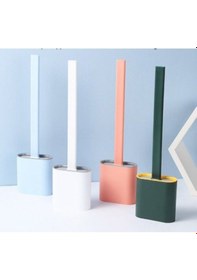 Resim Silikon Tuvalet Temizlik Fırçası Fanyans Temizleme Fırçası 