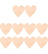 Resim Boş Kalp Şekilleri Lazer Kesilmişkahverengi Büyük Zanaat Düğün Süslemeleri 