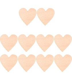 Resim Boş Kalp Şekilleri Lazer Kesilmişkahverengi Büyük Zanaat Düğün Süslemeleri 