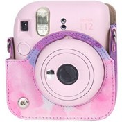 Resim Fujifilm Instax Mini 12 Makine Uyumlu Çok Renkli Deri Kılıf 