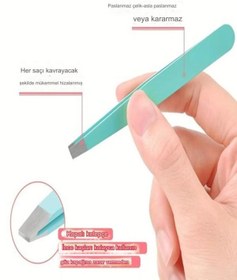 Resim Alright Renkli Kalın Kesik Uçlu Renkli Çelik Cımbız Kıl Tüy Alma Cımbızı Akustik Serisi XLC520D ( tweezers) 