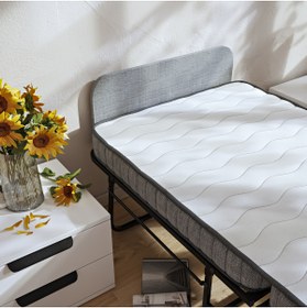 Resim FANO Vito (80X190) Lüks Katlanır Yatak - Metal Somya Karyola Ve Katlanır Yatak Seti 