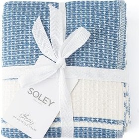Resim Soley Izay 4'lü Mutfak Havlusu, Mavi 