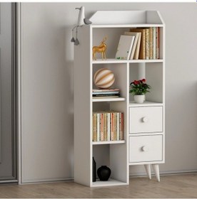 Resim Kitaplık Zerda Beyaz 