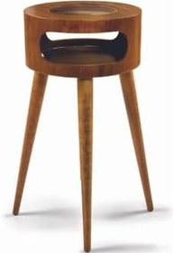 Resim T.Concept Dekoratif Dayanıklı Ceviz Buket Yan Sehpa -463 