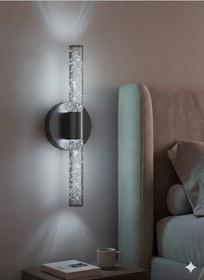 Resim Bhbackhome Bubbleflux Large Şık Tasarım Modern Ledli Aplik 51 Cm Siyah Rgb Elektrikli Kumandalı Siyah 