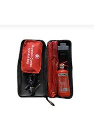 Resim Safir Trafik Ilk Yardım Seti Eva Çantalı Lüx Yangın Söndürücülü 