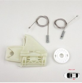 Resim Skoda Octavia MK2 2004-2013 4/5-Kapı İçin Arka Sol Cam Kriko Seti 