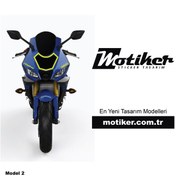 Resim Yamaha YZF-R25 Ön Kafa Sticker Modelİ 2 - 2019 Üzeri 