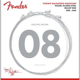 Resim Fender 0733250600 Yngwie Malmsteen Signature Elektro Gitar Teli (08-46) | Yngwie Malmsteen Özel Ölçüleri Hızlı Solo ve Derin Bendler İçin 