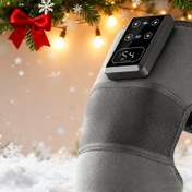 Resim USB Şarj Edilebilir LCD Ekranlı Masaj Diz Pedi, Titreşim ve Isıtma Fonksiyonlu – Uzatma Kayışı İçeren Tek Paket: Mükemmel Hediye ya da Kişisel Kullanım için Terapötik Sıcaklık Sağlayan Ev Tipi Şık Çözümlerle Taşınabilir Yumuşacık Alet. Dayanıklı Plastik, İsıyla Tedavi, Sporcular ve Kalıcı Rahatsızlık Çekenler 