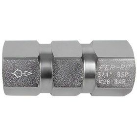 Resim HİDROLİK YÜKSEK BASINÇ POPETLİ HAT TİPİ ÇEK VALFLER (6-8 BAR AÇMA BASINÇLI) 