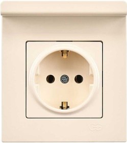 Resim Eqona Pratik Telefon Tutucu Topraklı Priz, Krem 