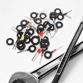 Resim VICASKY 82 Adet Iğne Fırlatıcı Tel Konnektörler Dübel Konektör Pimi Çıkarma Aracı Kiti Terminal Ejektörü Pin Konnektör Temizleme Aracı Terminal Çıkarma Kiti Alet Takımı Araba Çelik 