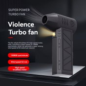 Resim Taşınabilir Turbo Fan, 130.000 RPM Fırçasız Motor - USB Şarj Edilebilir Lityum Polimer Pil, Güçlü Rüzgar Hızı 16 Tayfun Seviyesi, Toz, Yaprak ve Kar Temizleme için Çok Fonksiyonlu El Tipi Temizleyici, Araba İçleri ve Dış Mekan Kullanımı için İdeal, Şarj Edilebilir Taşın 