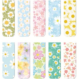 Resim 10 adet Manyetik Kitap İşaretleri Çiçekli Manyetik Sayfa İşaretleyicileri Çeşitli Kitap İşaretleyicileri Seti Çiçek Kitap İşaretleri Öğrenciler için Okuma İçin Kırtasiye, 10 Stil 