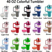 Resim 40oz Paslanmaz Çelik Vakumlu İzoleli Bardak - Kapaklı ve Pipetli - Çift Duvarlı Sızdırmaz Seyahat Bardağı - Buzlu Çay, Kahve, Smoothie'ler için - Mat Bitiş, Taşınabilir, Babalar Günü, Anneler Günü, Paskalya, Doğum Günleri için Mükemmel Hediye 