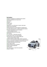 Resim Blade Gt 12v Uzaktan Kumandalı Bluetooth Ve Usb Destekli Led Farlı Emniyet Kemerli Çocuk Akülü Araba Gri 