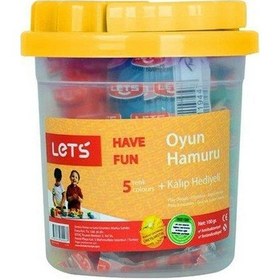 Resim Let's Oyun Hamuru 100 Gr.5 Renk +kalıp L8100 