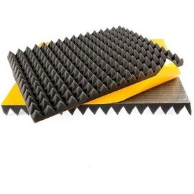 Resim Türkeli Ses Yalıtım Akustik Piramit Süngeri 40 MM 100 x 100 CM Bantlı 