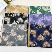 Resim Kadınlara Özel %100 Kaşmir Kalp Desenli Şal - Olgun Stil, Tie-Dye Tasarım, Esnek Olmayan, İplik Boyalı, Dekoratif Sıcak Rüzgar Geçirmez Şal için Sonbahar Seyahatleri ve Fotoğraf Çekimleri 