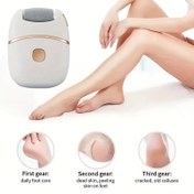 Resim USB Şarj Edilebilir Ayak Törpüsü - Vücut Peeling Aleti, Değiştirilebilir Zımpara Pedleri ile Taşınabilir Set, Sert, Çatlak ve Kuru Ayaklar için İdeal Hediye 