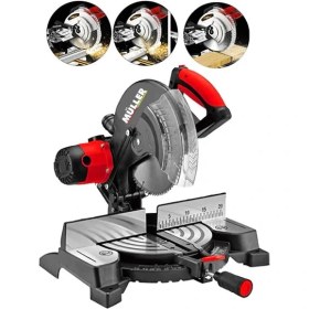 Resim Pro Müller Alman 1100 Watt Bakır Sargılı 255 mm 90° Açılı Gönye Ahşap Metal Kesme Makinesi 