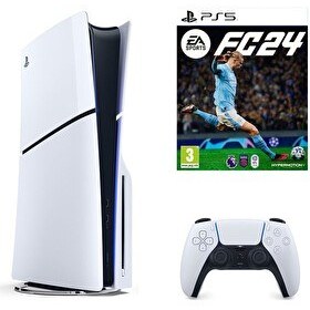 Resim Sony Playstation 5 Slim CD Edition + Ps5 Fifa FC 24 Oyun Konsolu (İthalatçı Garantili) 