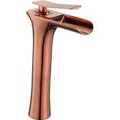 Resim Fkn Şelale Çanak Lavabo Bataryası Pvd Rose Gold 